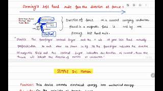 18 Fleming left hand rule for the direction of force [upl. by Akemad]