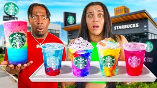 TRYING VIRAL TIKTOK STARBUCKS DRINKS [upl. by Higgs]