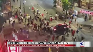 Eight injured in mass shooting in Downtown Memphis [upl. by Baniaz421]