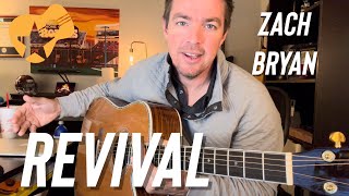 Easy Beginner Guitar Songs quotRevivalquot by Zach Bryan [upl. by Sitoel]