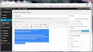 Tutoriel Wordpress  21  Hiérarchie de page [upl. by Yevette835]