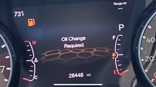 Oil change required reset Jeep compass [upl. by Ynnek218]