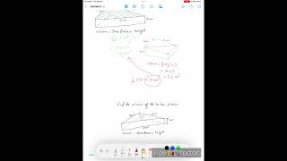 Example 1 of volume of a triangular prism [upl. by Aihsinyt]