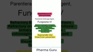 Amphotericin B Deoxycholate  In a nutshell [upl. by Ymmot53]