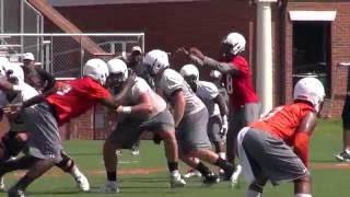 Campbell Football  First Practice  Fall 2016 [upl. by Ardnuhsal131]