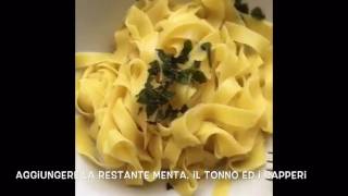 Pasta limone menta e tonno [upl. by Jerrilyn]