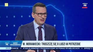 Mateusz Morawiecki gościem Wiadomości wPolsce24 [upl. by An]