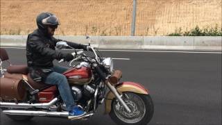 dragstar 650 egzos sesi  xvs 650 exhaust sound [upl. by Landbert]