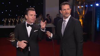 Ewan McGregor 73rd Emmys Winnerview [upl. by Sadick]