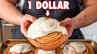 1 Dollar Giant Cinnamon Rolls  But Cheaper [upl. by Trici425]