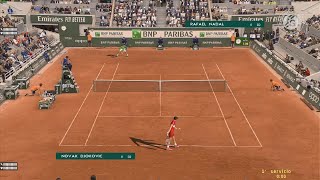 Djokovic VS Nadal  Possible Beautiful FINAL Roland Garros 2023 CPU vs CPU Tennis Elbow 2013 [upl. by Neda]