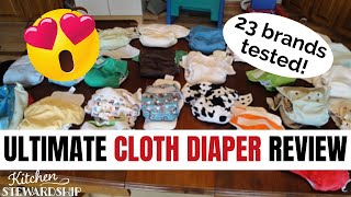 23 Brands Tested The Ultimate Cloth Diaper Review  What is the Best Cloth Diaper [upl. by Aihseyk]