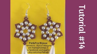 TUTORIAL PERLINE 14 principianti  Orecchini Diletta Beading tutorial [upl. by Lhary]