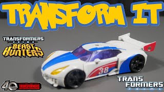 Transform It Transformers Prime Beast Hunters Deluxe Class Smokescreen [upl. by Elianore631]