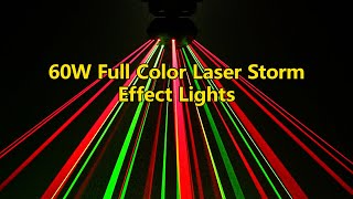 60W Full Color Laser Storm Effect Lights [upl. by Phenica750]