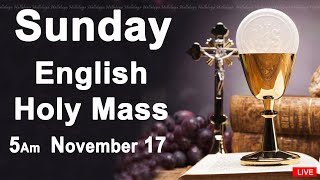 Catholic Mass Today I Daily Holy Mass I Sunday November 17 2024 I English Holy Mass I 500 AM [upl. by Hgeilhsa165]