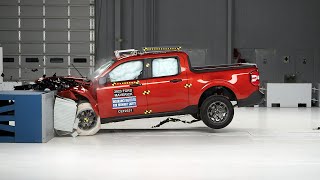 2023 Ford Maverick updated moderate overlap IIHS crash test [upl. by Benedicta293]