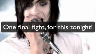 Black Veil Brides  Knives and Pens HD LYRICS  V [upl. by Obel]