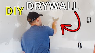 Installing Drywall in a 10 x 12 Shed [upl. by Carn]