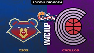 Osos de Manati vs Criollos de Caguas  BSN2024 [upl. by Inglis]