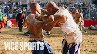 RIVALS Bareknuckle Boxing Meets MMA in Calcio Storico  VICE World of Sports [upl. by Rochemont609]