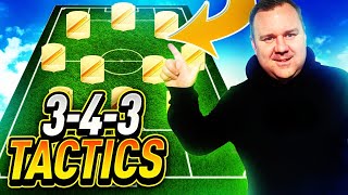 EAFC 24  THE BEST 343 CUSTOM TACTICS  PLAYER INSTRUCTIONS [upl. by Nauqe]