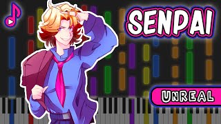 Senpai — Friday Night Funkin FNF Unreal Piano [upl. by Chalmers]