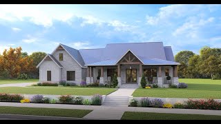 CRAFTSMAN HOUSE PLAN 04100303 WITH INTERIOR [upl. by Naamann]