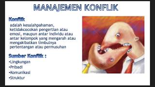 MANAJEMEN KONFLIK [upl. by Schilt]