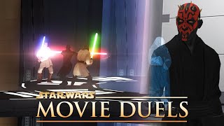 Movie Duels Duel of the Fates QuiGon amp ObiWan vs Darth Maul [upl. by Cathlene]