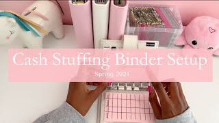 My Cash Stuffing Binder Setup  Spring 2024  Single Mom [upl. by Becca]