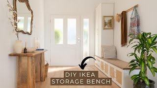 Budget Entryway Makeover with DIY IKEA Hack and Thrift Finds [upl. by Rick650]