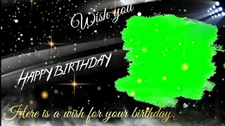 Birthday black screen screen template downloadHappy Birthday golden effect template video296 [upl. by Benjy]