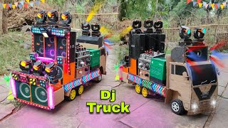 Mini Dj Truck Loading At New Home Eicher Truck Dj box and dj sharpy light big dj dj toy making sr [upl. by Dani]