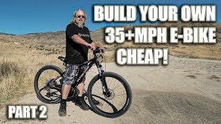 DIY EBIKE PT 23  HOW TO BUILD A CHEAP FAST ELECTRIC BIKE  BOTTOM BRACKET REMOVAL amp MOTOR INSTALL [upl. by Demy]