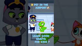 🐶PET IN THE AIRPORT🐱 Pet on the Plane ✈️Airplane Stories 😻PURR PURR [upl. by Aicenet]