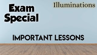 Important Lessons in Illuminations [upl. by Ferrell454]