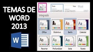 Diseño de PLANTILLAS CON LOS TEMAS DE WORD Aprende a crear editar y aplicar temas en word [upl. by Armahs316]