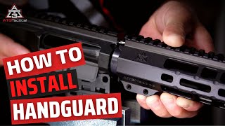 How To Install a Handguard on AR Rifles [upl. by Fezoj]