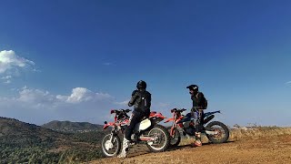 Honda XR600 vs KTM EXC250 An epic enduro ride searching for MTB trails [upl. by Garlaand542]