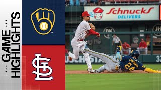 Brewers vs Cardinals Game Highlights 91823  MLB Highlights [upl. by Tichonn]