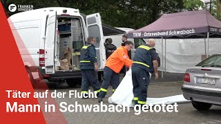 Mann in Schwabach getötet Täter auf der Flucht [upl. by Denison]