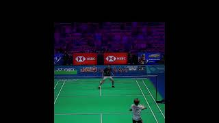 What A Cross Drop Brian Yang vs Kodai Naraoka badminton sports shorts 羽毛球 羽球 [upl. by Enairda]