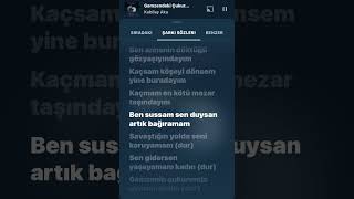 Gamzendeki Çukur  Lyrics  shorts keşfet edit tiktok ytmusic [upl. by Koetke]