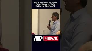 Paraná Pesquisas Tarcísio de Freitas lidera com 504 Haddad tem 384 em SP shorts [upl. by Atilrep170]