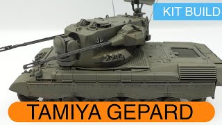 Tamiya 135 Gepard Flakpanzer Build [upl. by Dranrev]