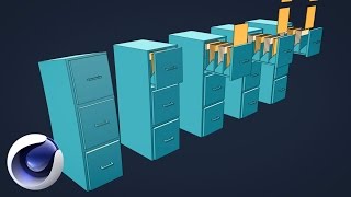 Флетанимация ящиков в Cinema 4D Sketch amp Toon [upl. by Mason836]