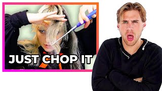 Hairdresser Reacts to Hime Haircut Fails [upl. by Mingche202]