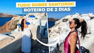 Tudo sobre SANTORINI  Roteiro de 2 dias pela ILHA GREGA [upl. by Lindsy]