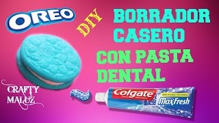 HAZ UN BORRADOR CON PASTA DENTAL FÁCIL Y RAPIDO BORRADORES CASEROS [upl. by Atinwahs]